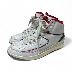 Nike Air Jordan 2 Retro OG Origins Italy White Fire Red DR8884-6y mens 6